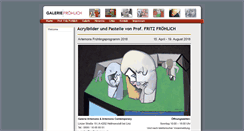 Desktop Screenshot of galerie-froehlich.at