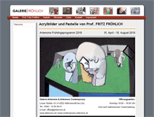 Tablet Screenshot of galerie-froehlich.at